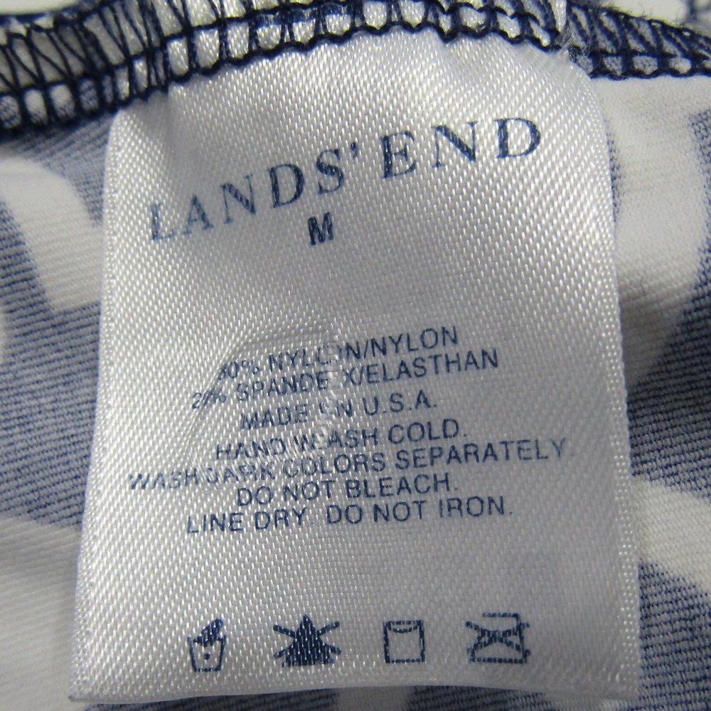Lands' End Blue & White Print Active/Tennis/Swim Skirt Size M - Picture 3 of 3